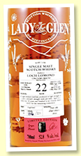 Inchmurrin  22 yo 1998/2021 (52.8%, Lady Of The Glen, hogshead with Oloroso sherry finish, 225 bottles)
